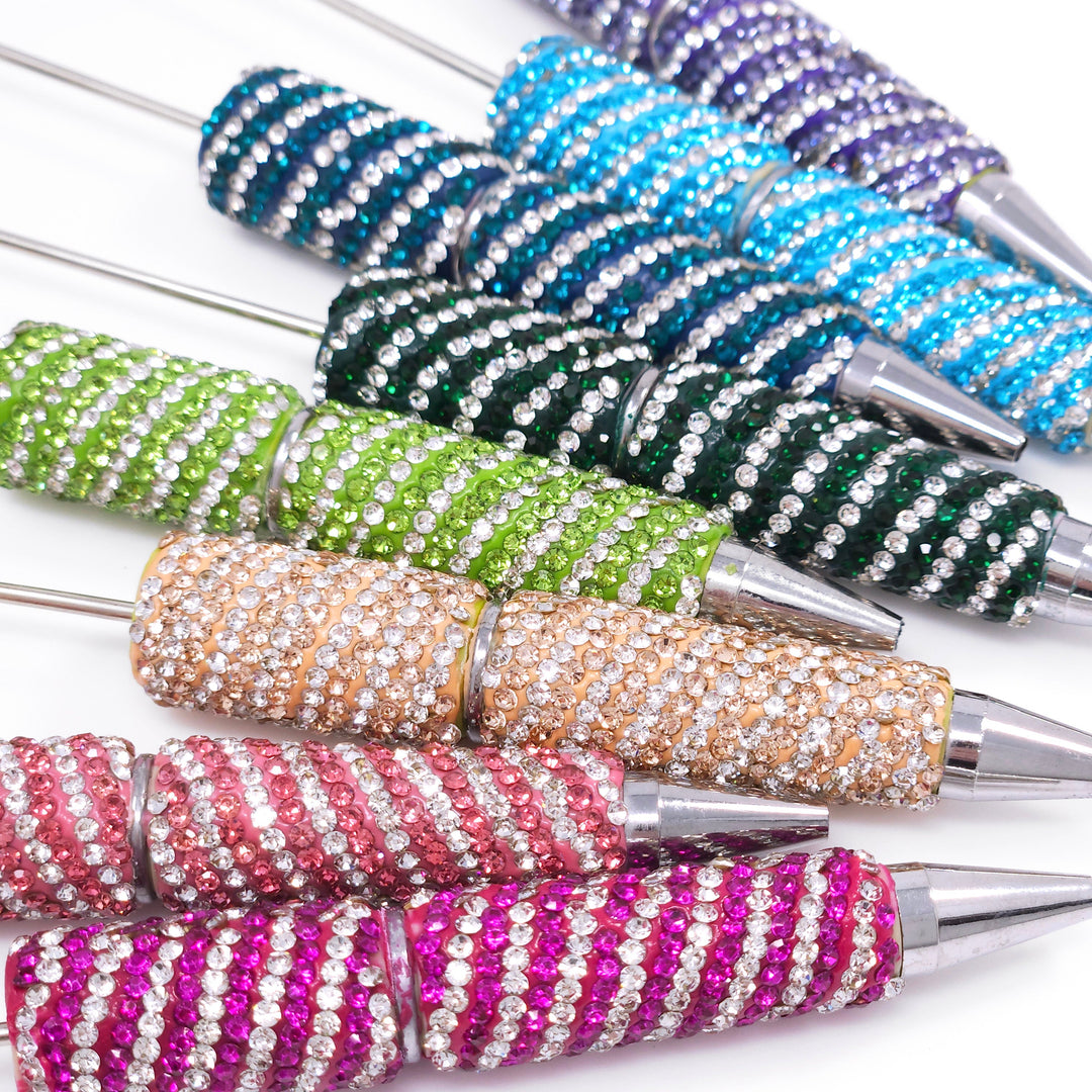 Full Rhinestone Diamond Stripe Pens