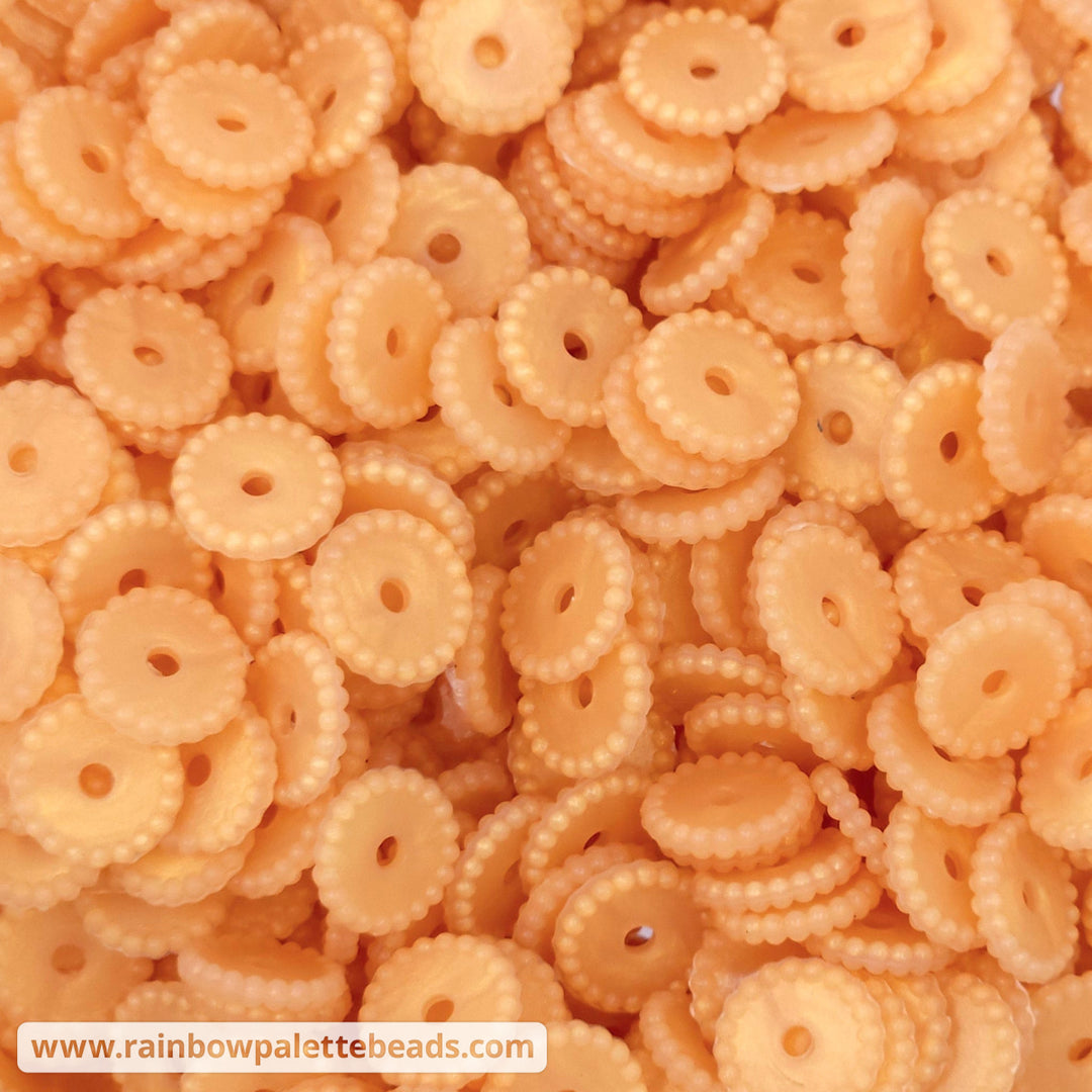 12mm Gold Pearl Thin Dots Silicone Spacer Beads (multipack) Beads