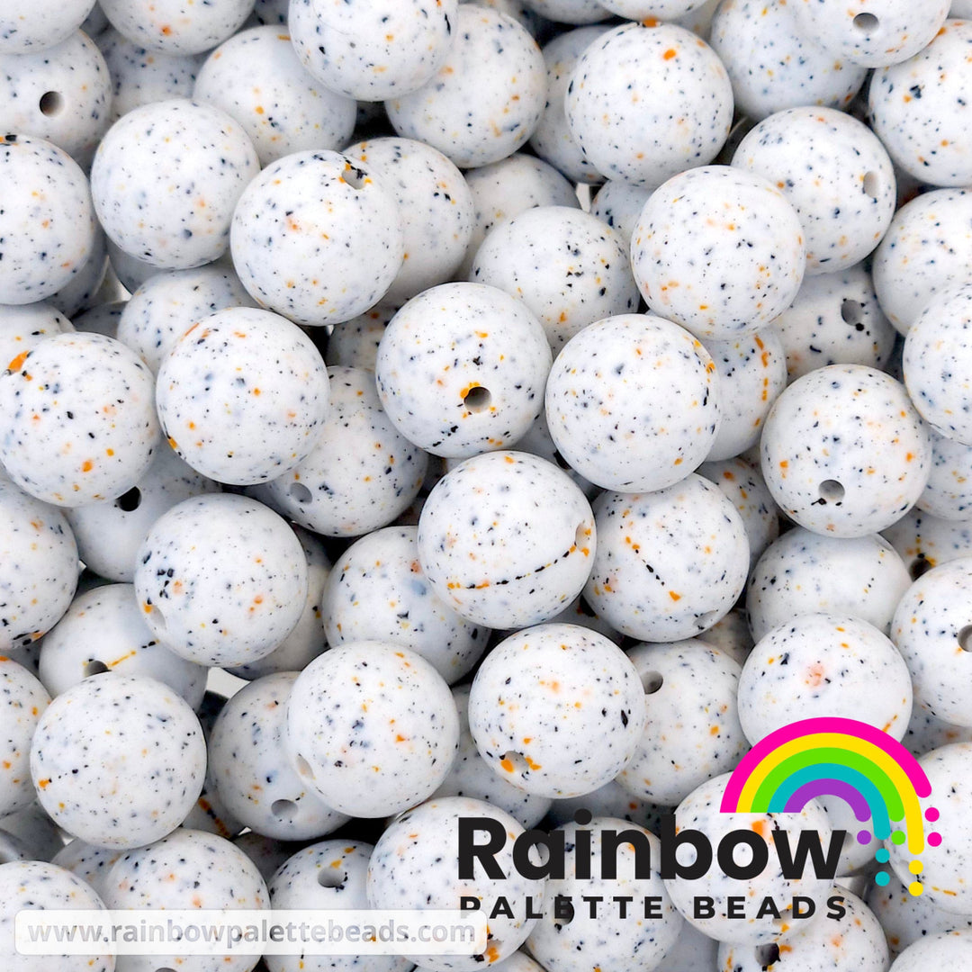 15mm Exclusive Halloween Gritty Silicone Round Beads Beads