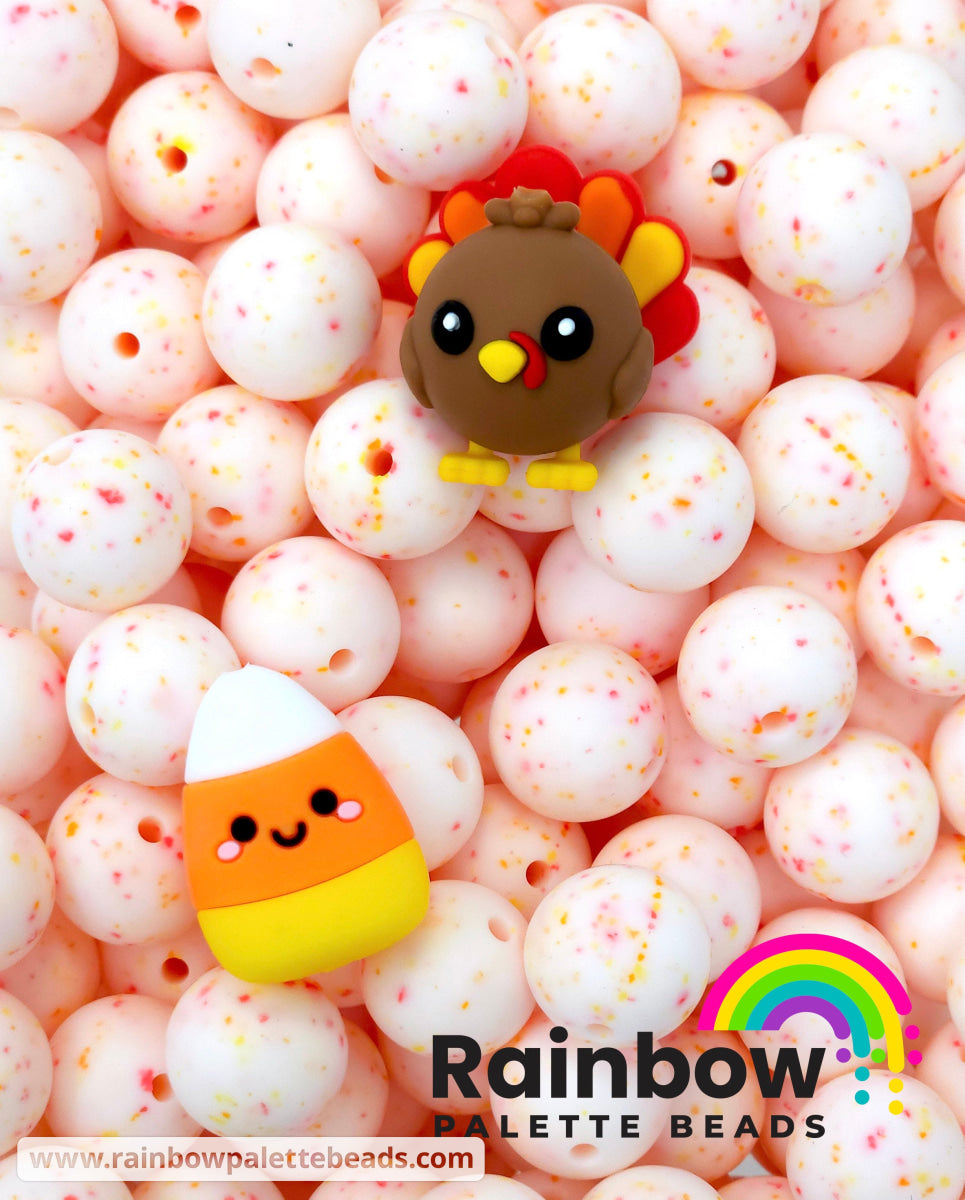 15mm Exclusive Sherbet Silicone Round Beads Beads