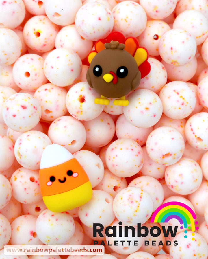 15mm Exclusive Sherbet Silicone Round Beads Beads