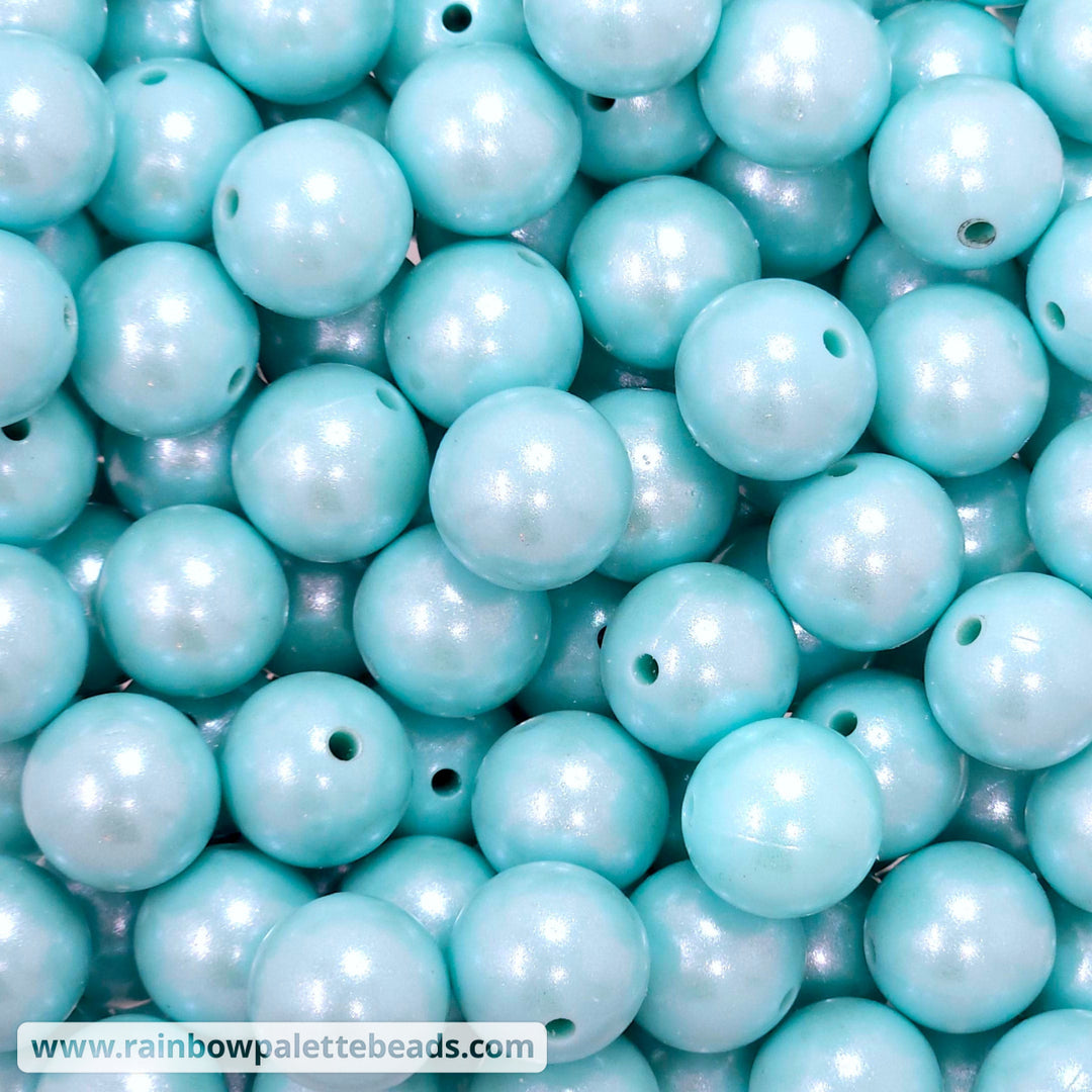 15mm Mist Shimmer Pearl Silicone Bead Beads
