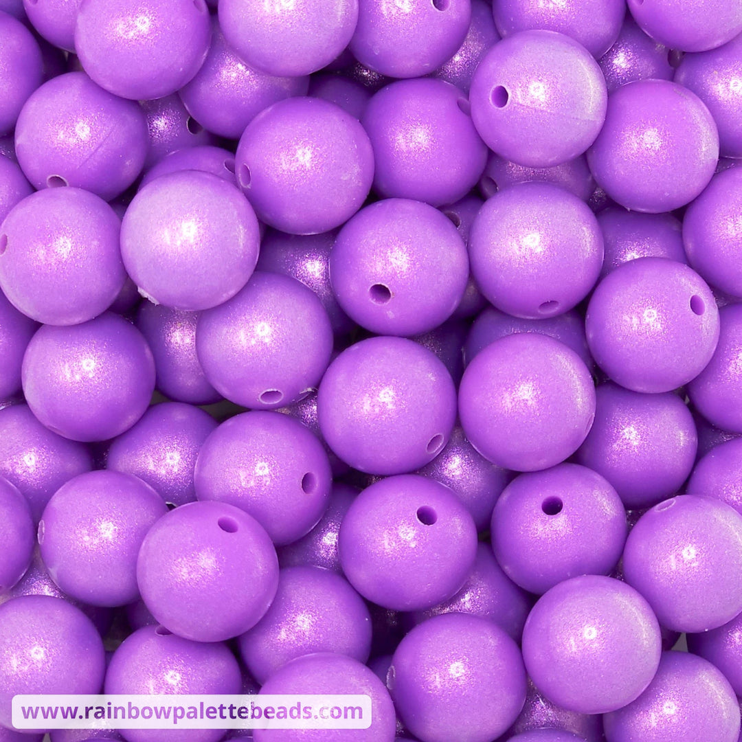 15mm Premium Lavender Opal Silicone Bead Beads