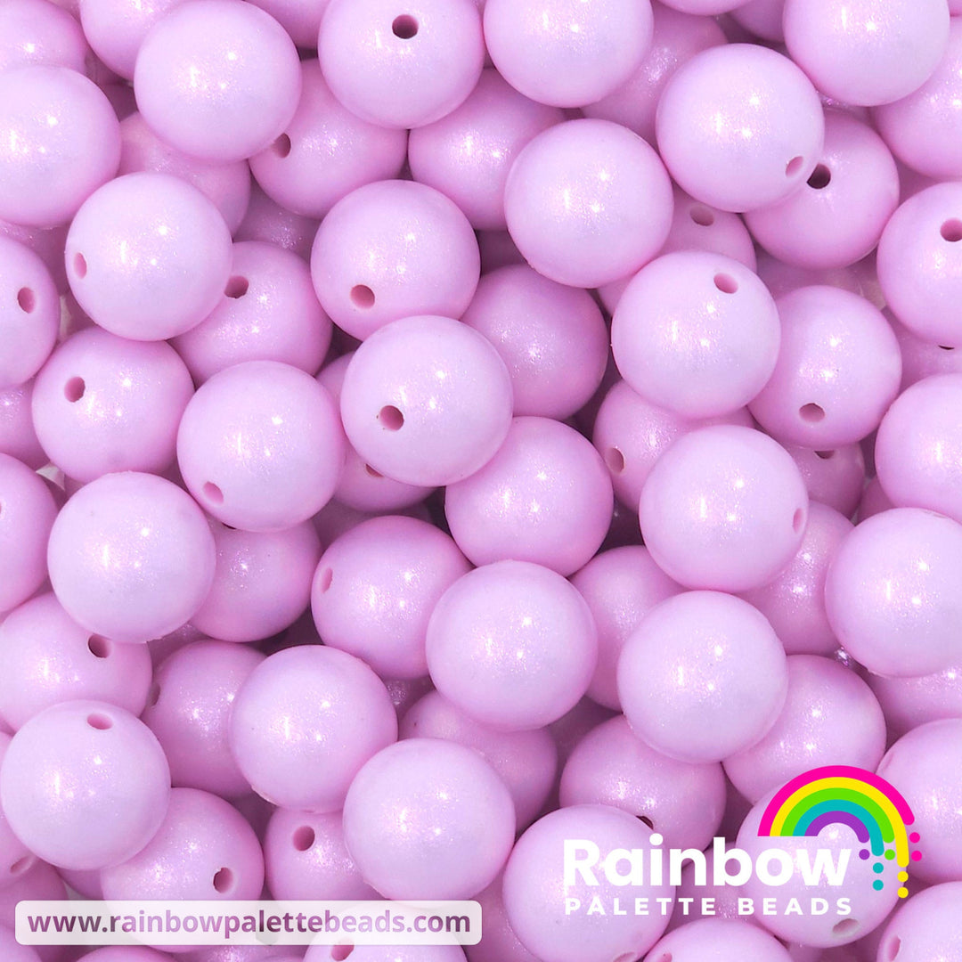 15mm Premium Pastel Purple Opal Silicone Bead Beads