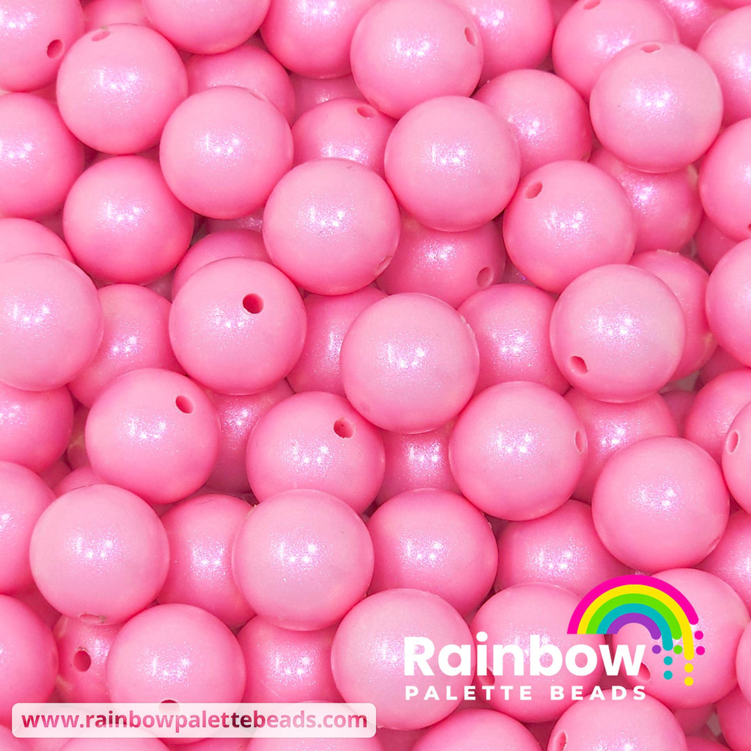 15mm Premium Pink Petal Opal Silicone Bead Beads