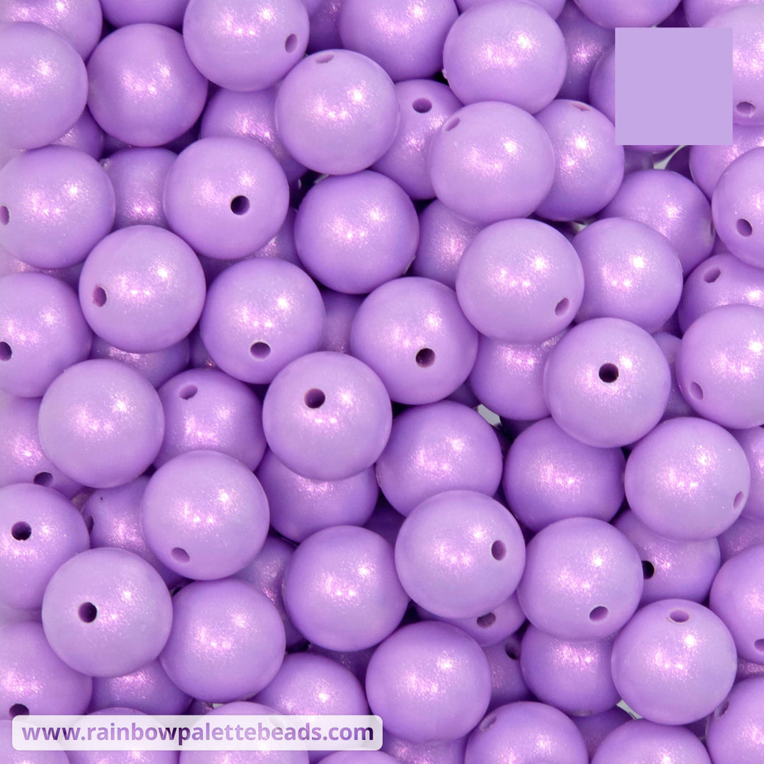 15mm Premium Soft Violet Purple Opal Silicone Bead - Beads