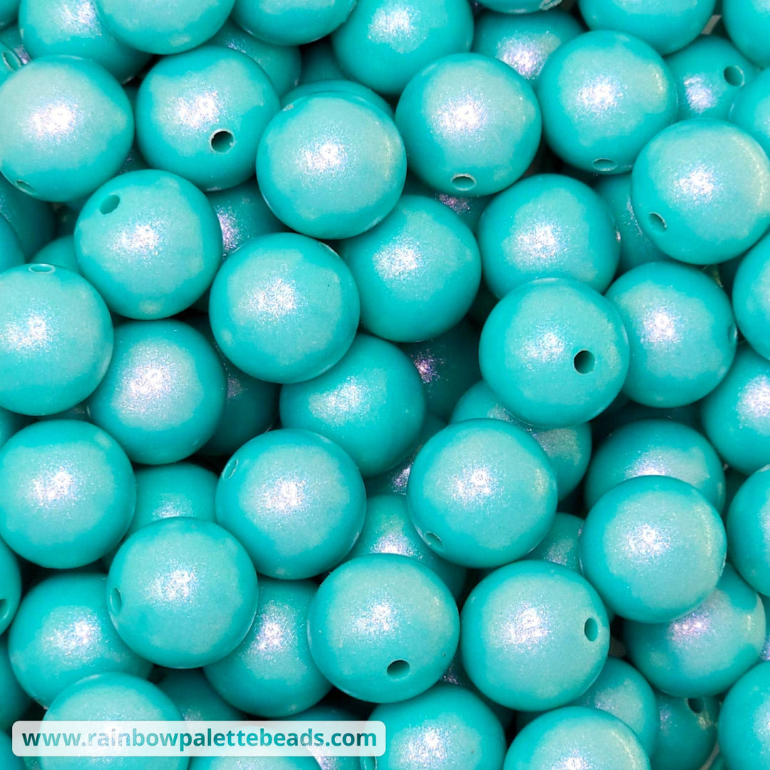 15mm Premium Turquoise Opal Silicone Bead Beads