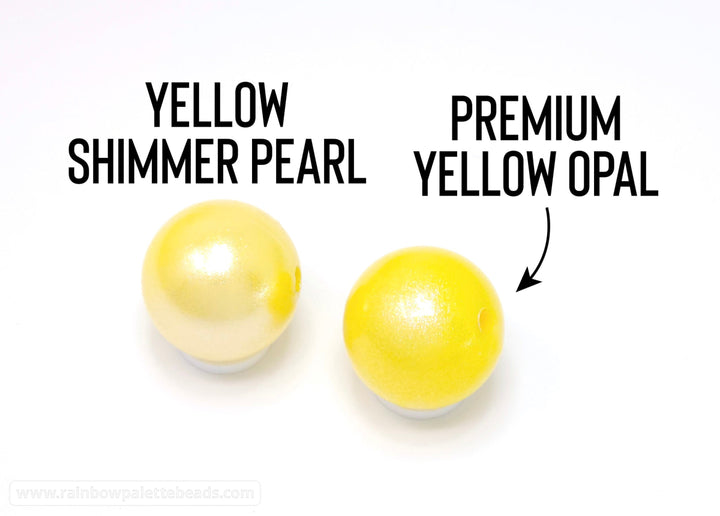 15mm Premium Yellow Opal Silicone Bead Beads