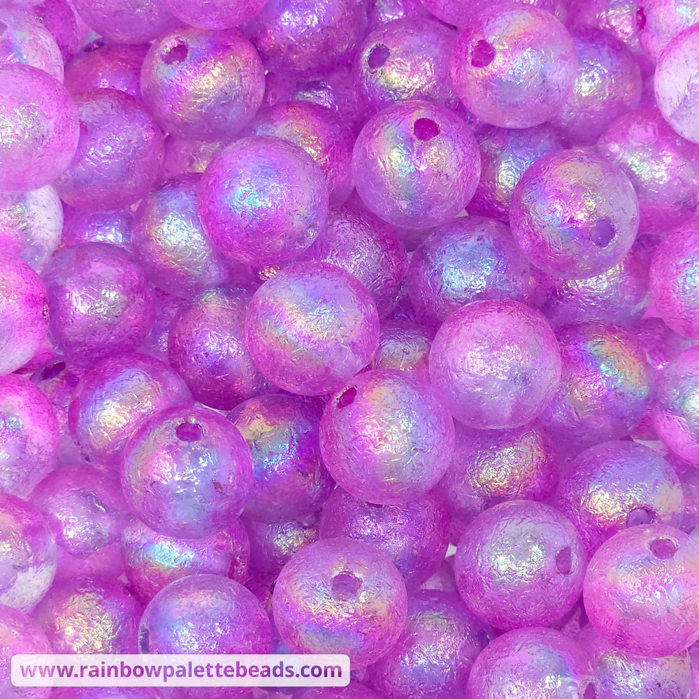 16mm AB Assorted Color Glacier Acrylic Beads Mix (35 Beads) Beads
