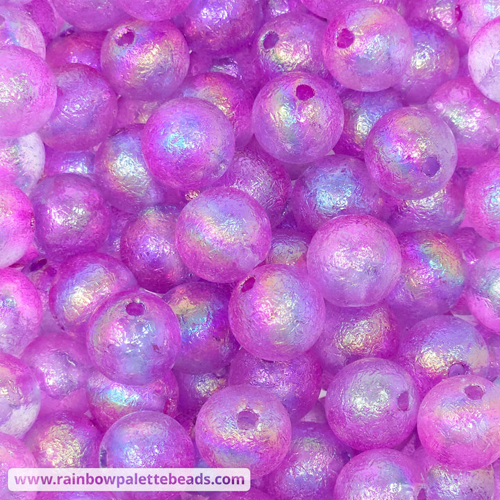 16mm AB Assorted Color Glacier Acrylic Beads Mix (35 Beads) Beads