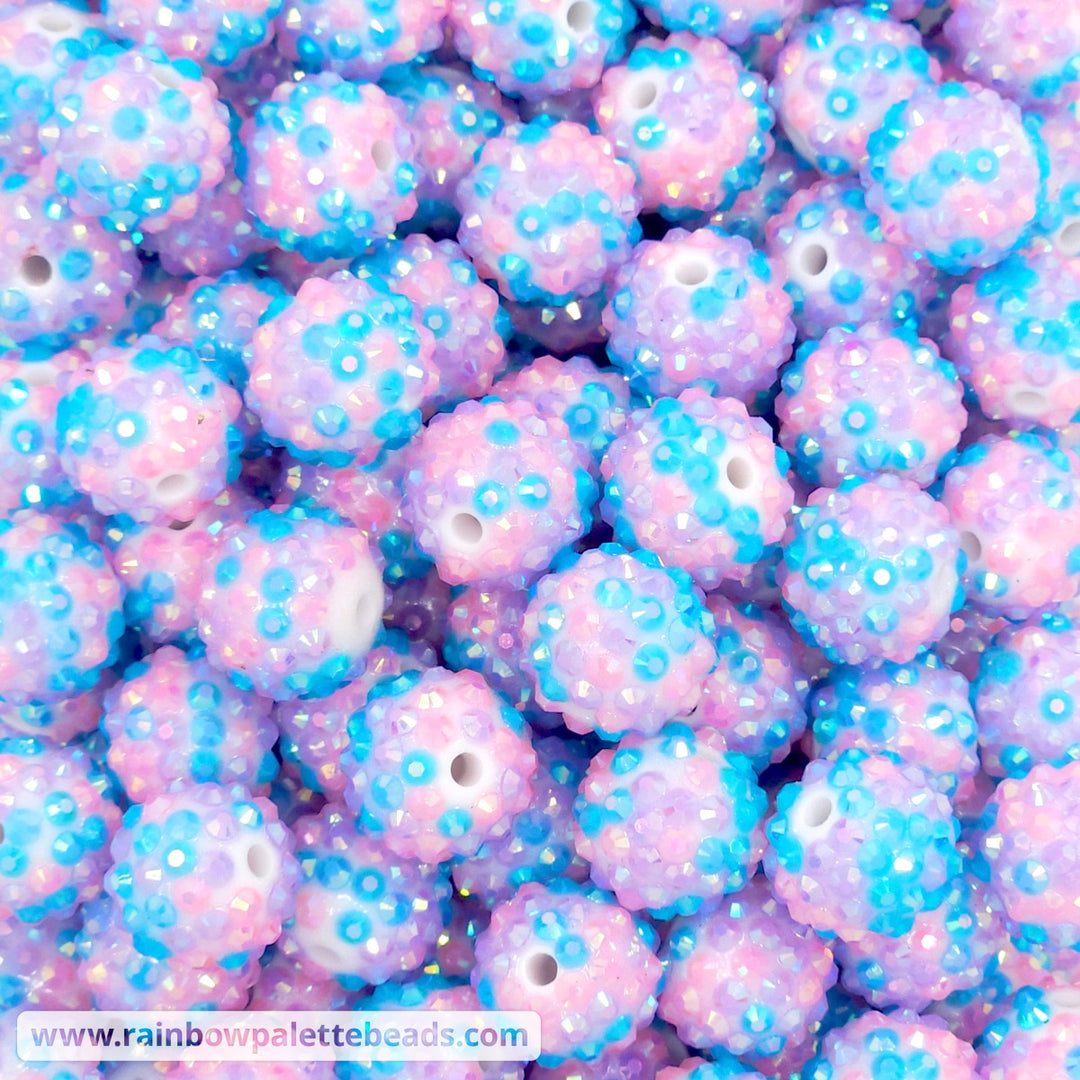16mm AB Dreamtime Confetti Rhinestone Beads - Beads
