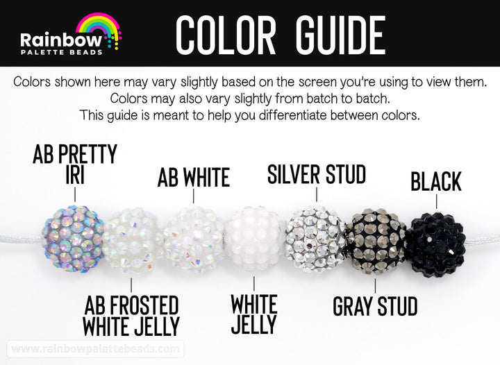 16mm AB Frosted White Jelly Acrylic Rhinestone Beads Beads