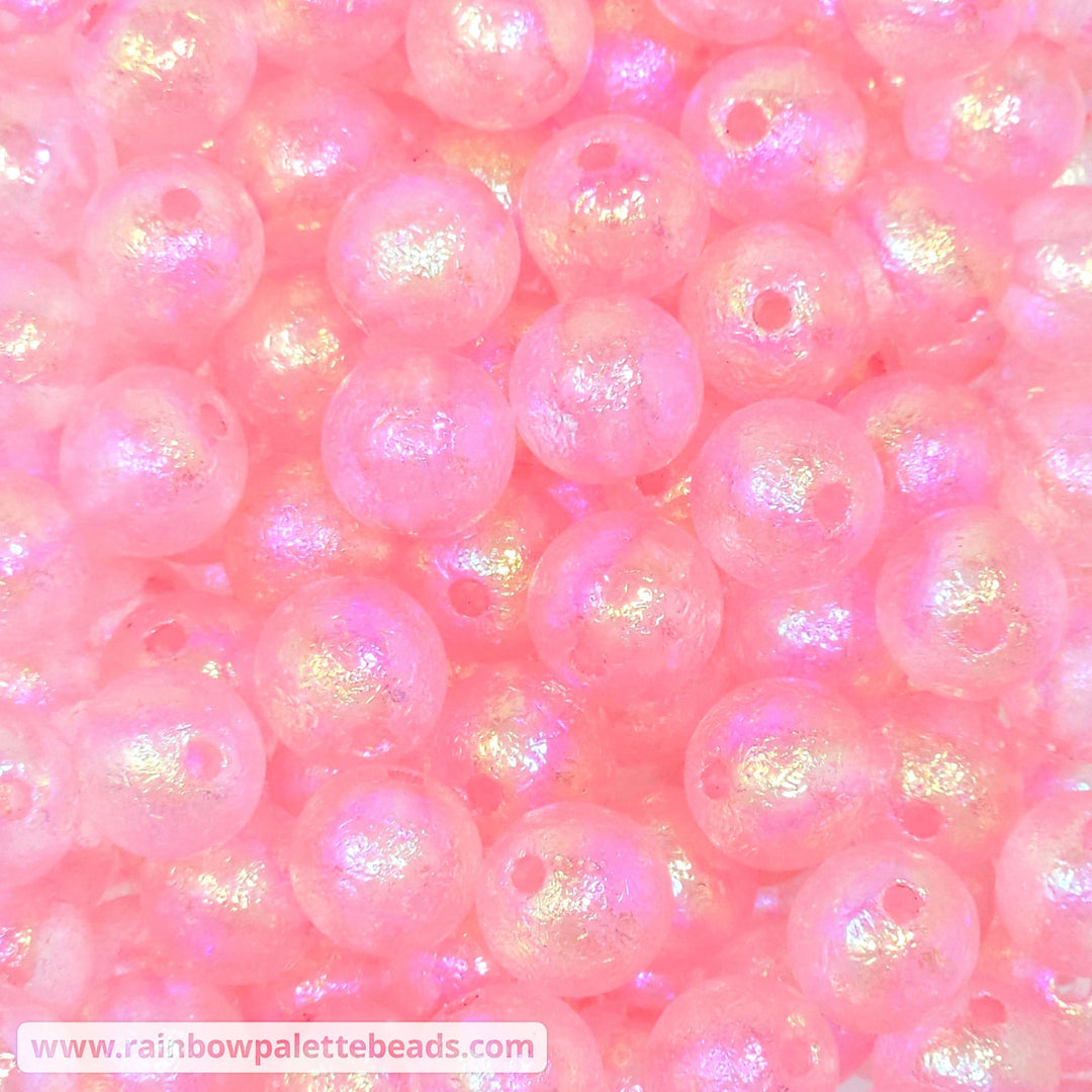 16mm AB Light Pink Glacier Acrylic Beads Beads