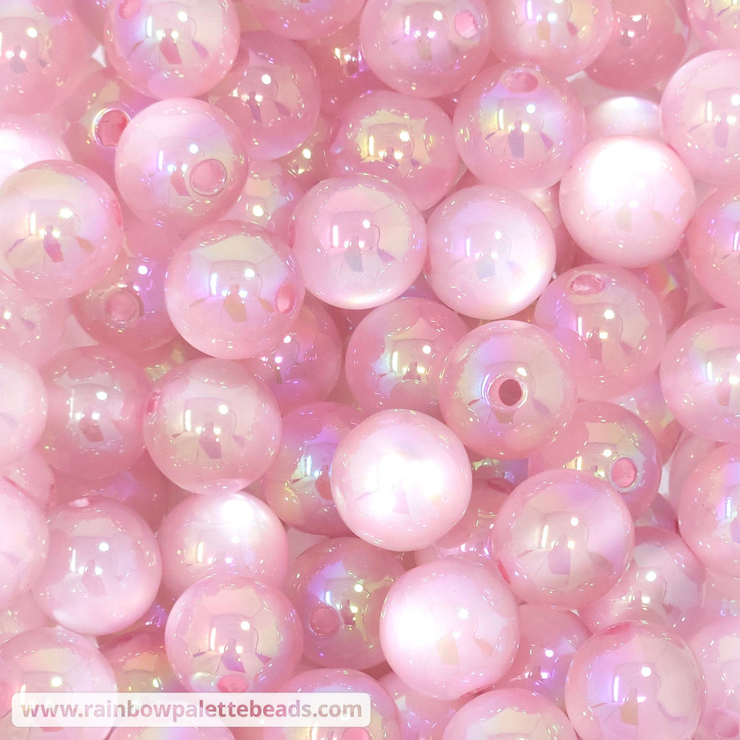 16mm AB Pink Magic Cat Eye Acrylic Beads Beads