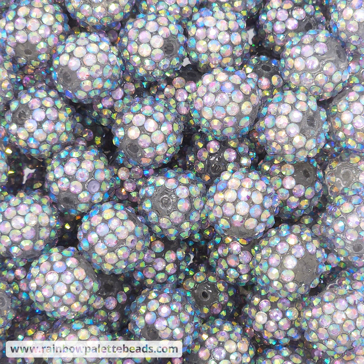 16mm AB Pretty Iri Acrylic Rhinestone Beads Beads