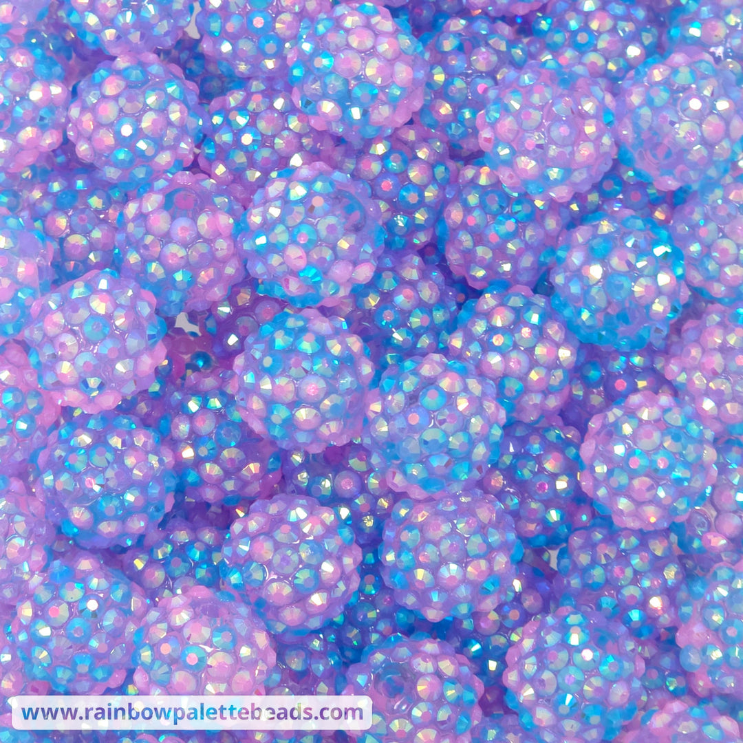 16mm AB Translucent Fairy Confetti Rhinestone Beads - Beads