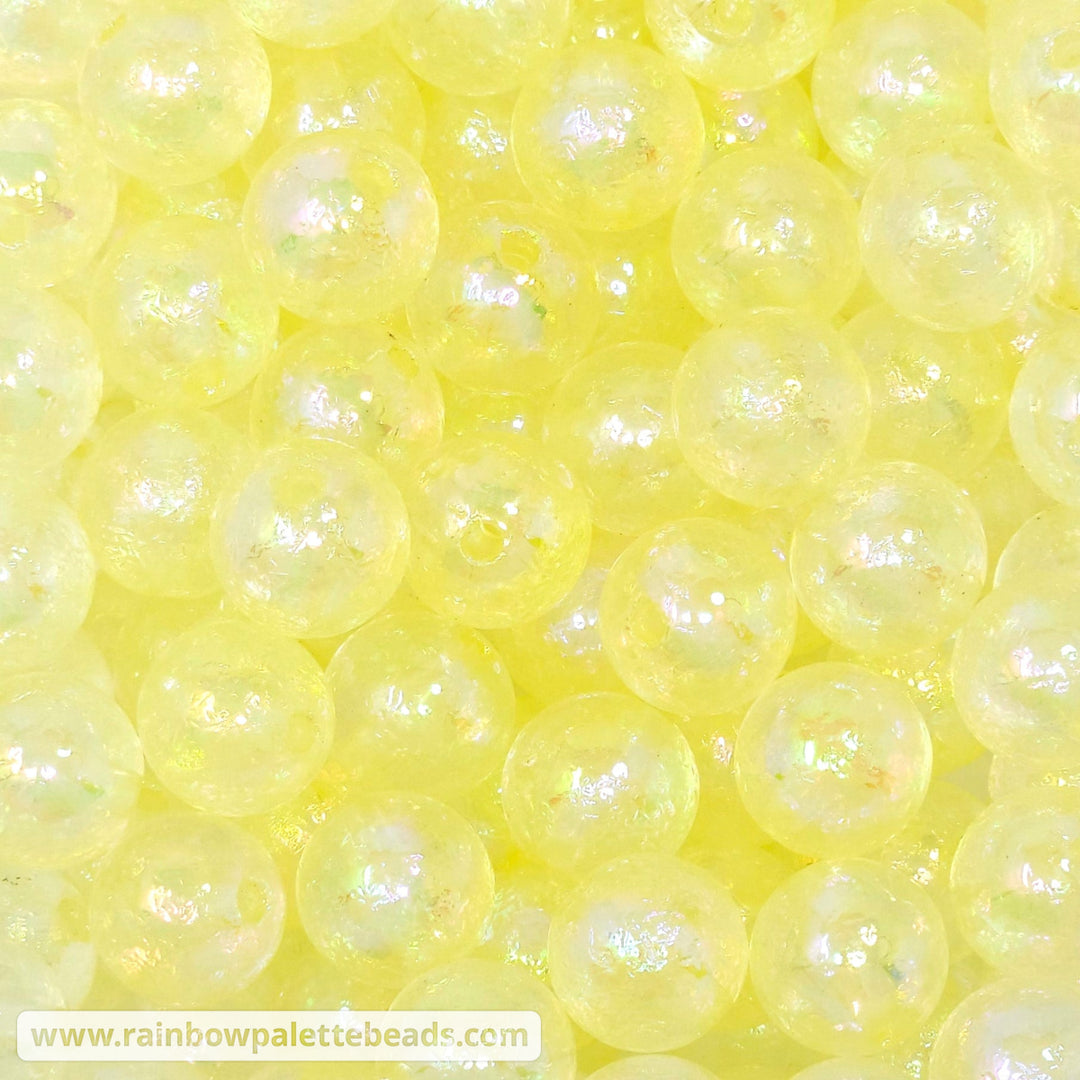 16mm AB Yellow Glacier Acrylic Beads Beads