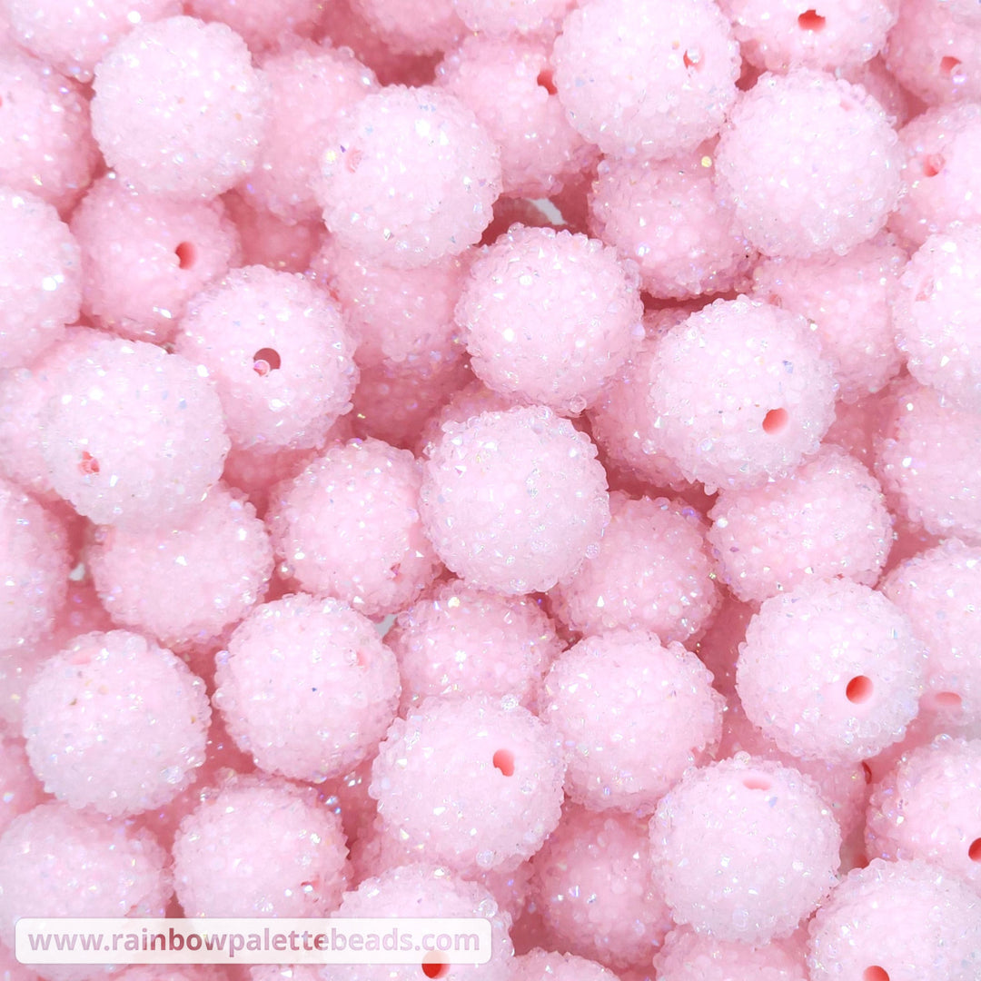 16mm Baby Pink Acrylic Sugar Beads Beads