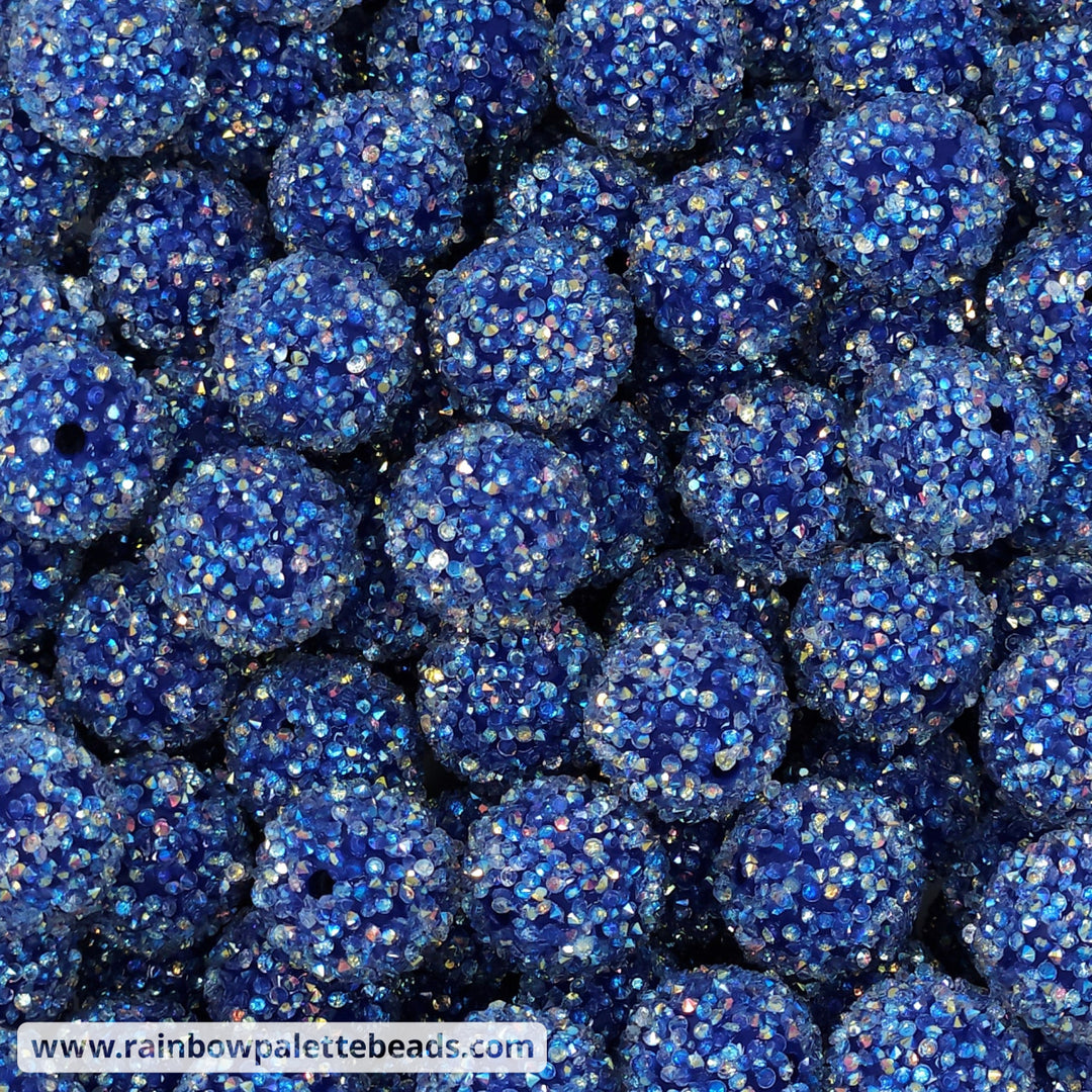 16mm Dark Blue Acrylic Sugar Beads Beads