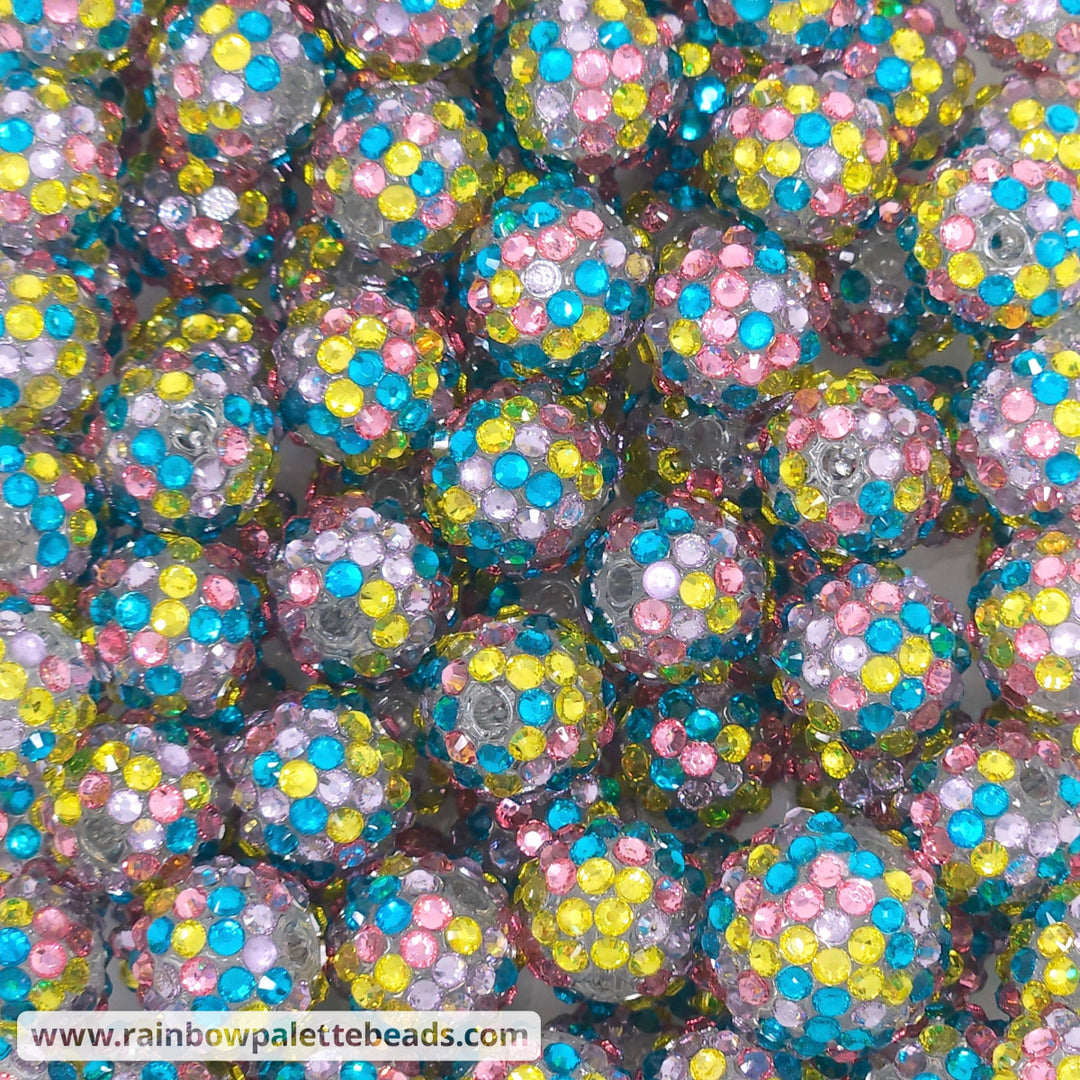 16mm Easter Confetti Rhinestone Beads - Beads