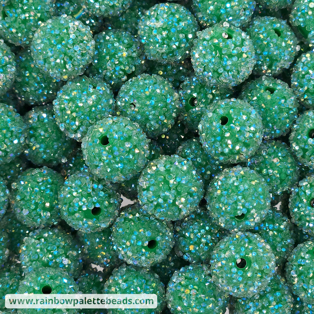 16mm Evergreen Acrylic Sugar Beads Beads