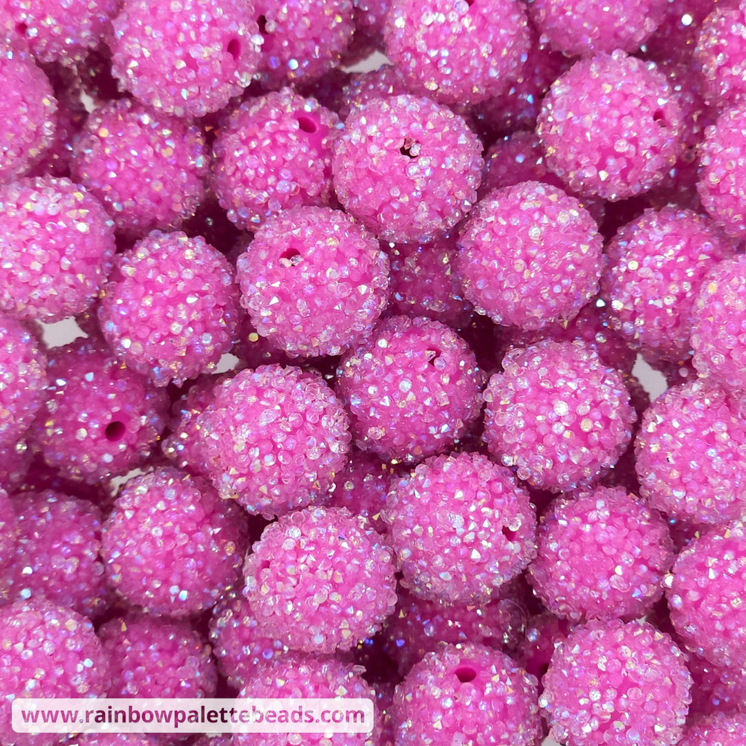 16mm Razzleberry Acrylic Sugar Beads Beads