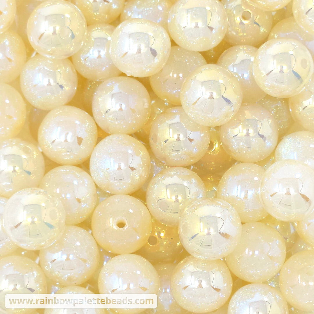 16mm UV/AB Khaki Glitter Shimmer Acrylic Beads Beads