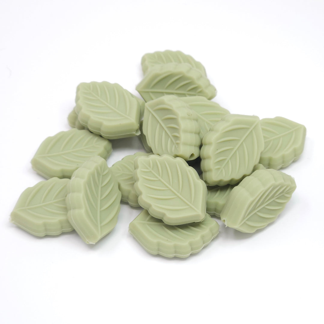 Leaf Silicone Silicone Focal Beads