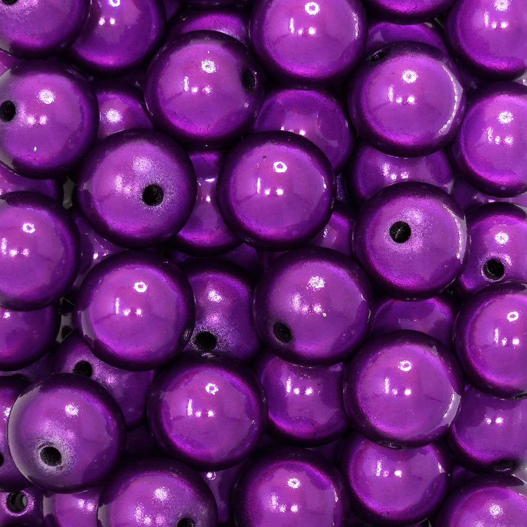 20mm Purple Illusion Acrylic Beads