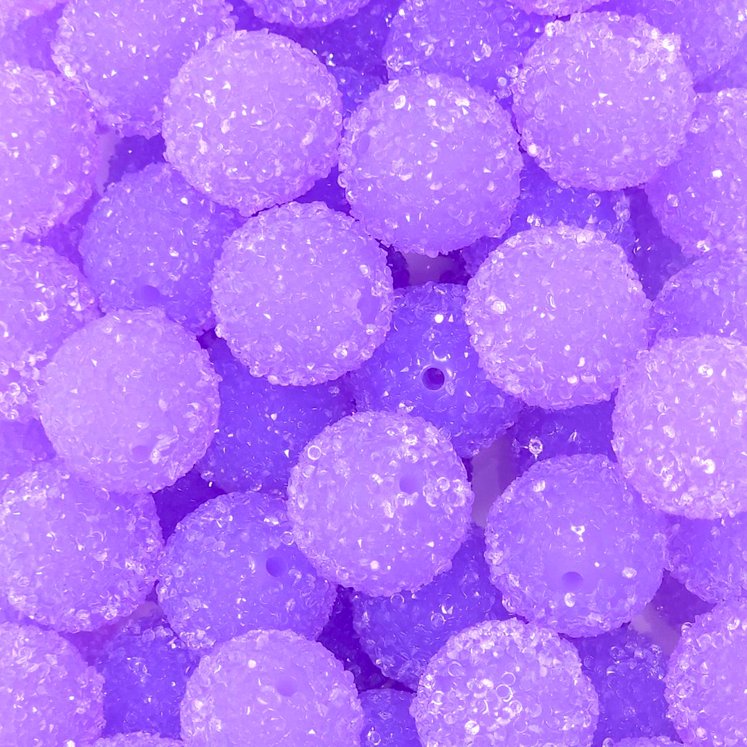 20mm Purple Acrylic Sugar Beads
