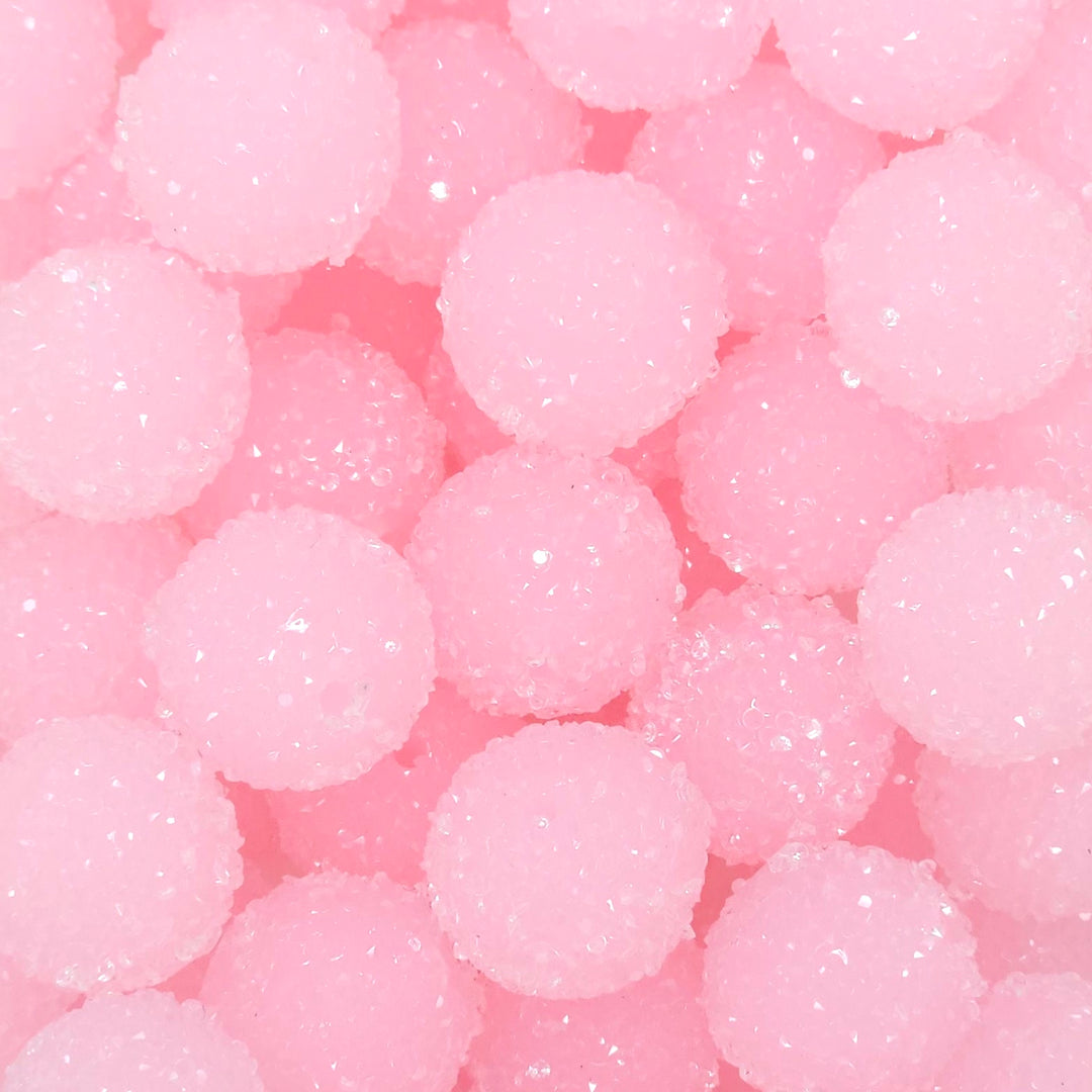 20mm Light Pink Acrylic Sugar Beads