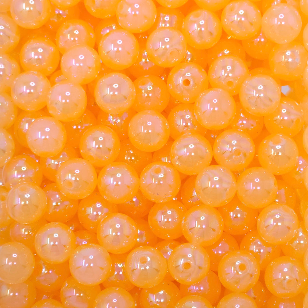 12mm AB Orange Jelly Acrylic Beads