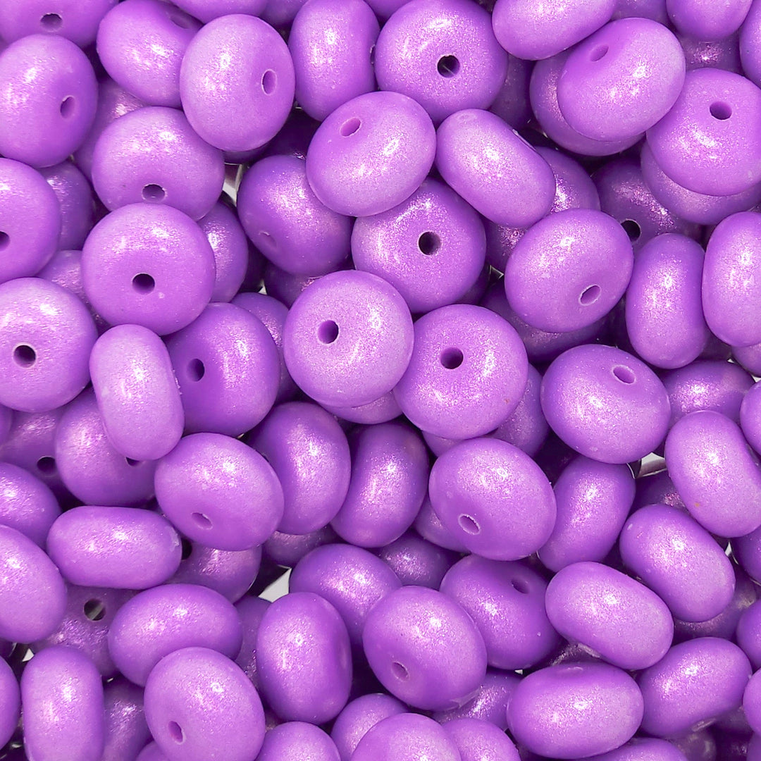 14mm Premium Lavender Opal Abacus Spacer Silicone Beads