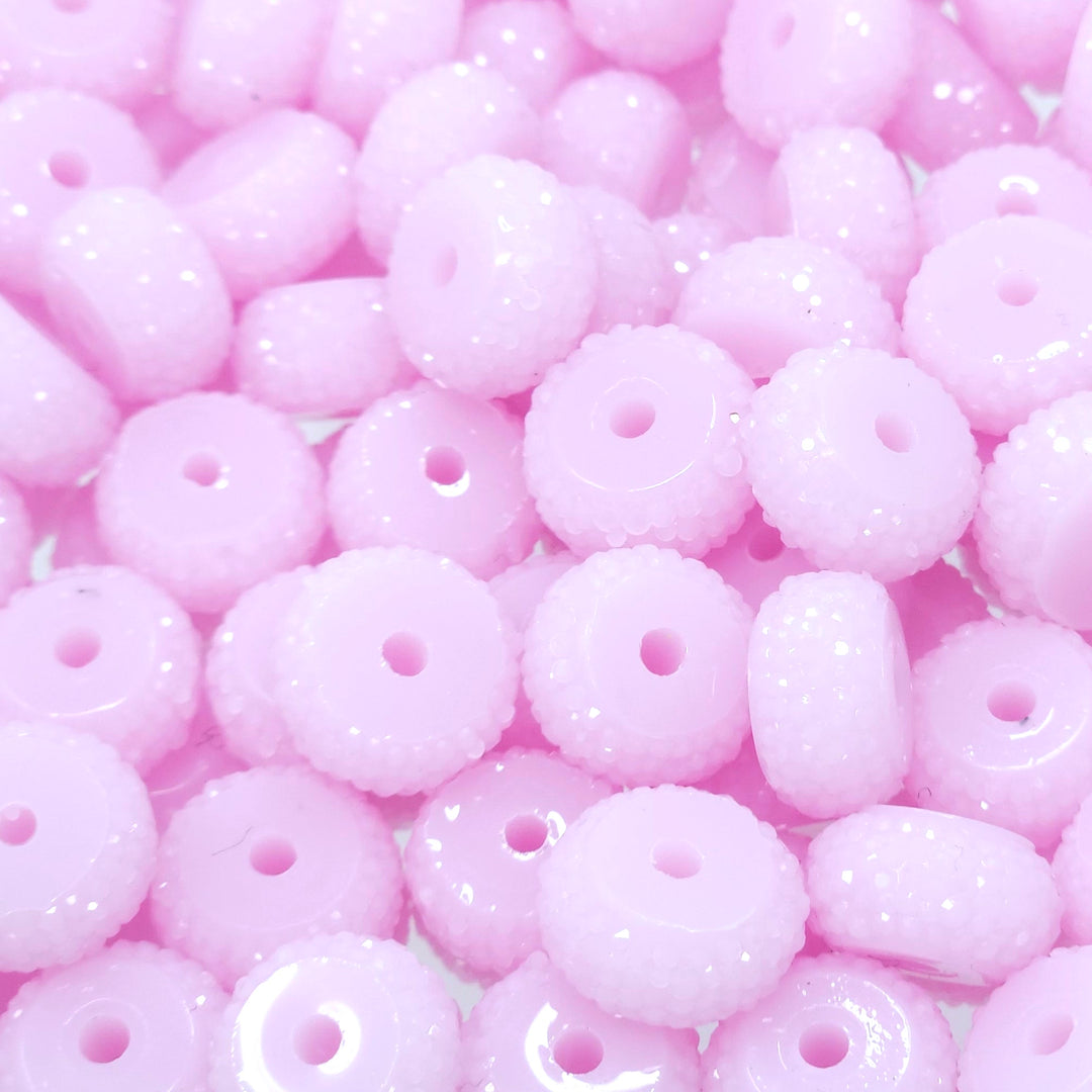 12mm Lilac Abacus Acrylic Spacer Beads (20 Beads)