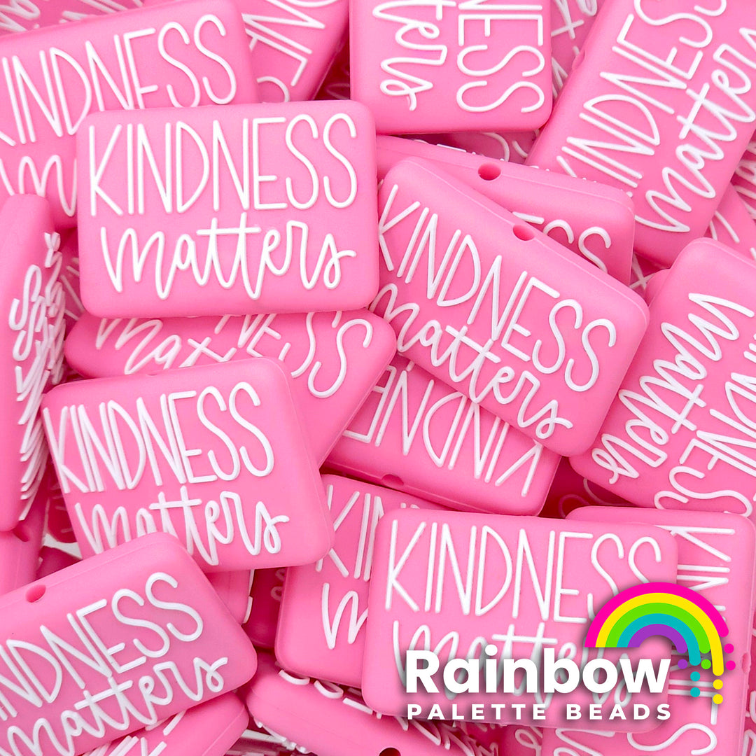 Kindness Matters Exclusive Silicone Focal Bead