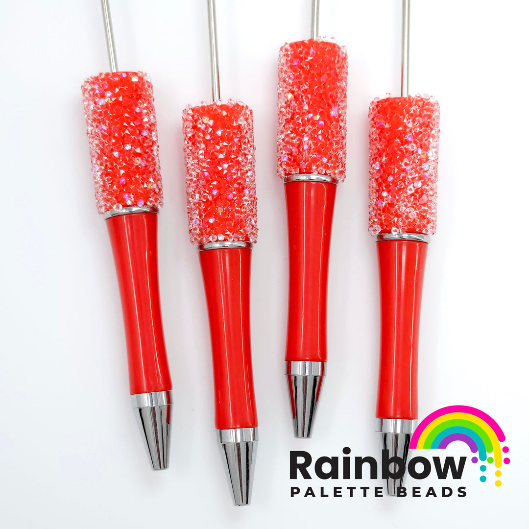 Solid Bright Red Beadable Sugar Pen