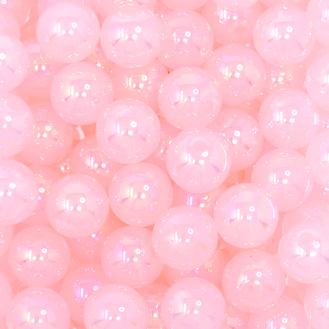 16mm AB Light Pink Jelly Acrylic Beads