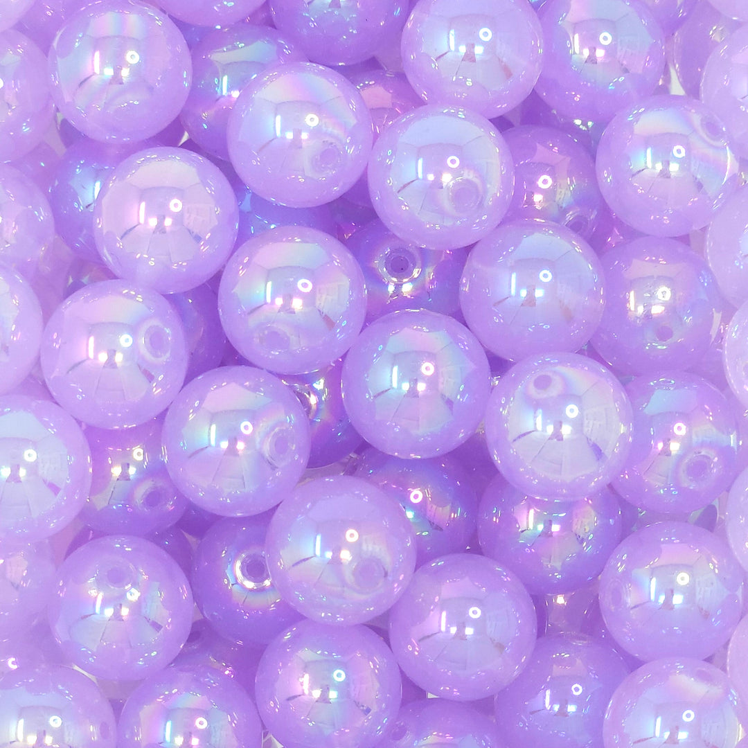 16mm AB Light Purple Jelly Acrylic Beads