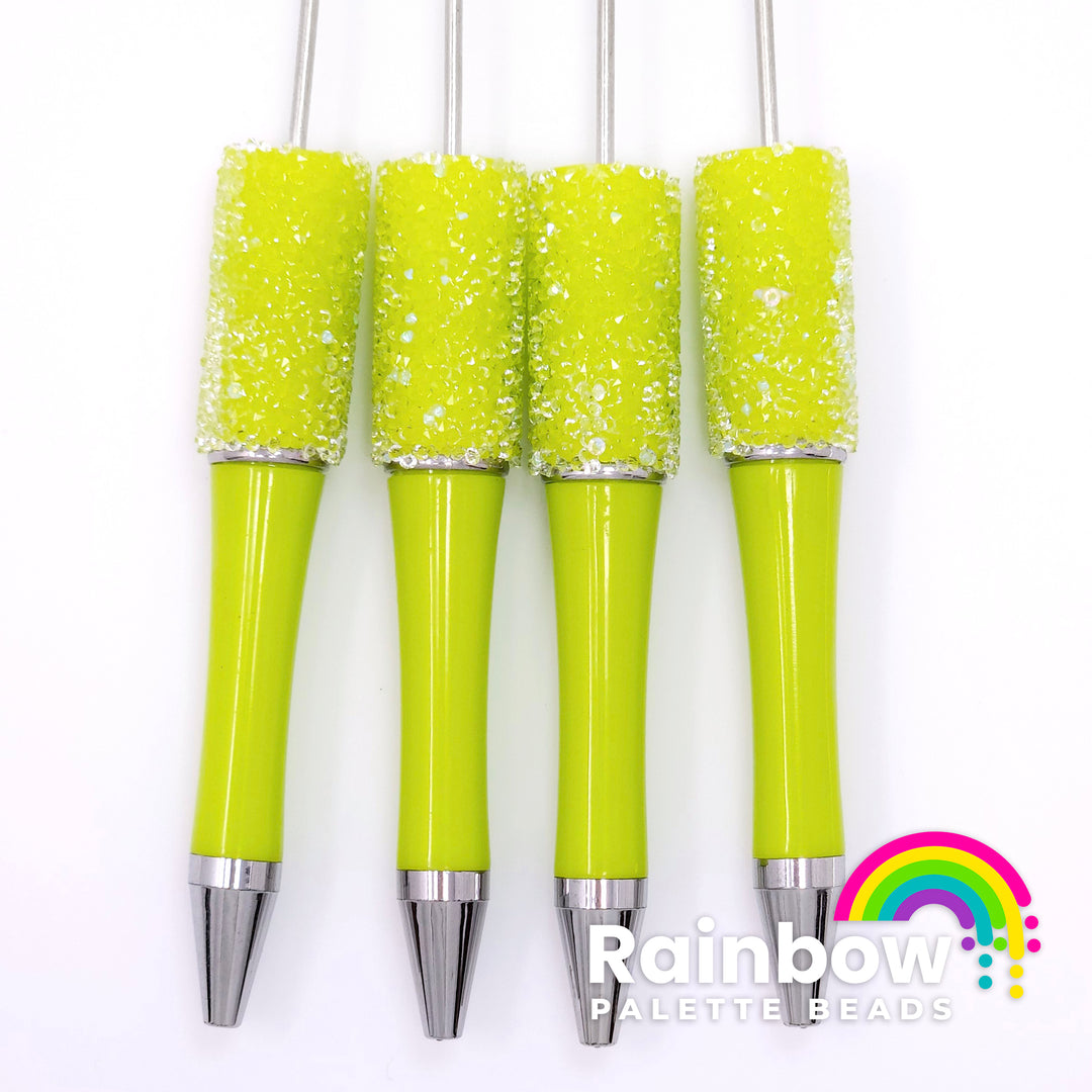 Solid Lemon-Lime Beadable Sugar Pen