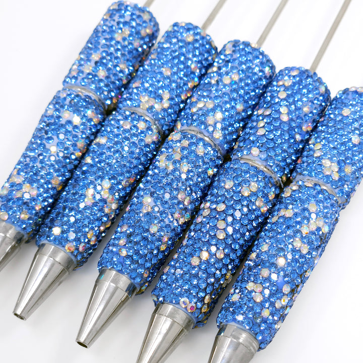 Blue Sparkle Full Rhinestone Beadable Diamond Pen