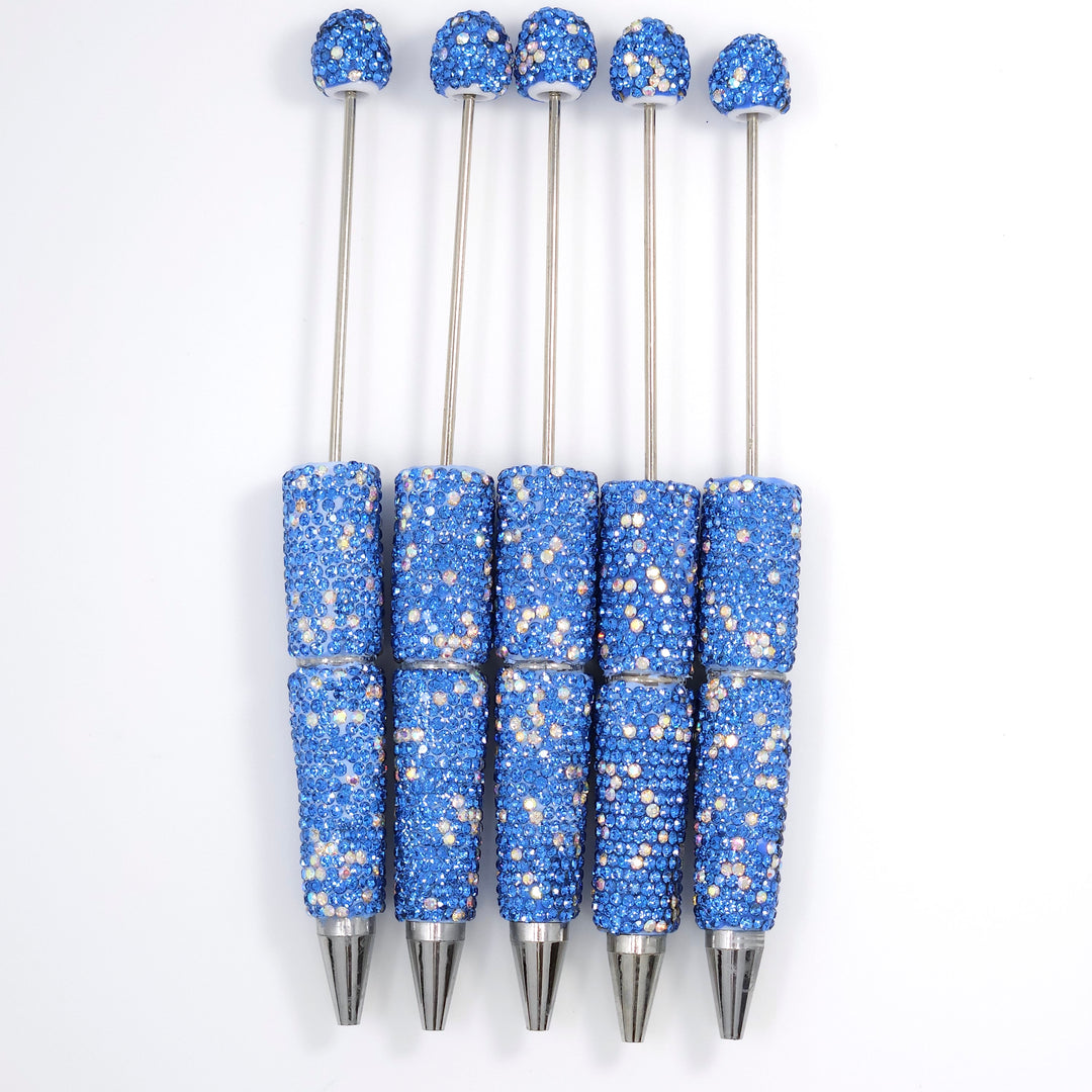 Blue Sparkle Full Rhinestone Beadable Diamond Pen