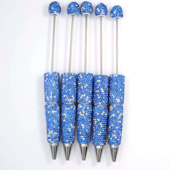Blue Sparkle Full Rhinestone Beadable Diamond Pen