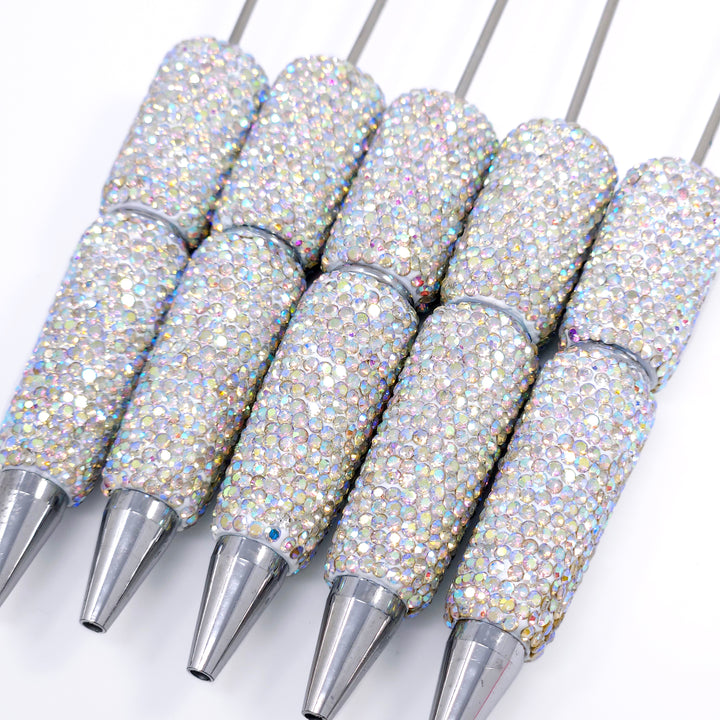 AB Fully Iridescent Sparkle Full Rhinestone Beadable Diamond Pen