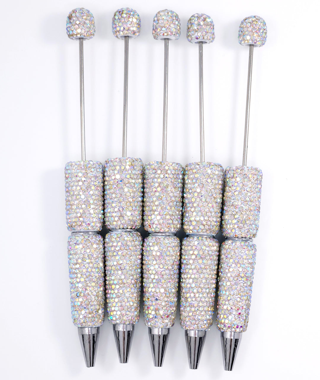 AB Fully Iridescent Sparkle Full Rhinestone Beadable Diamond Pen
