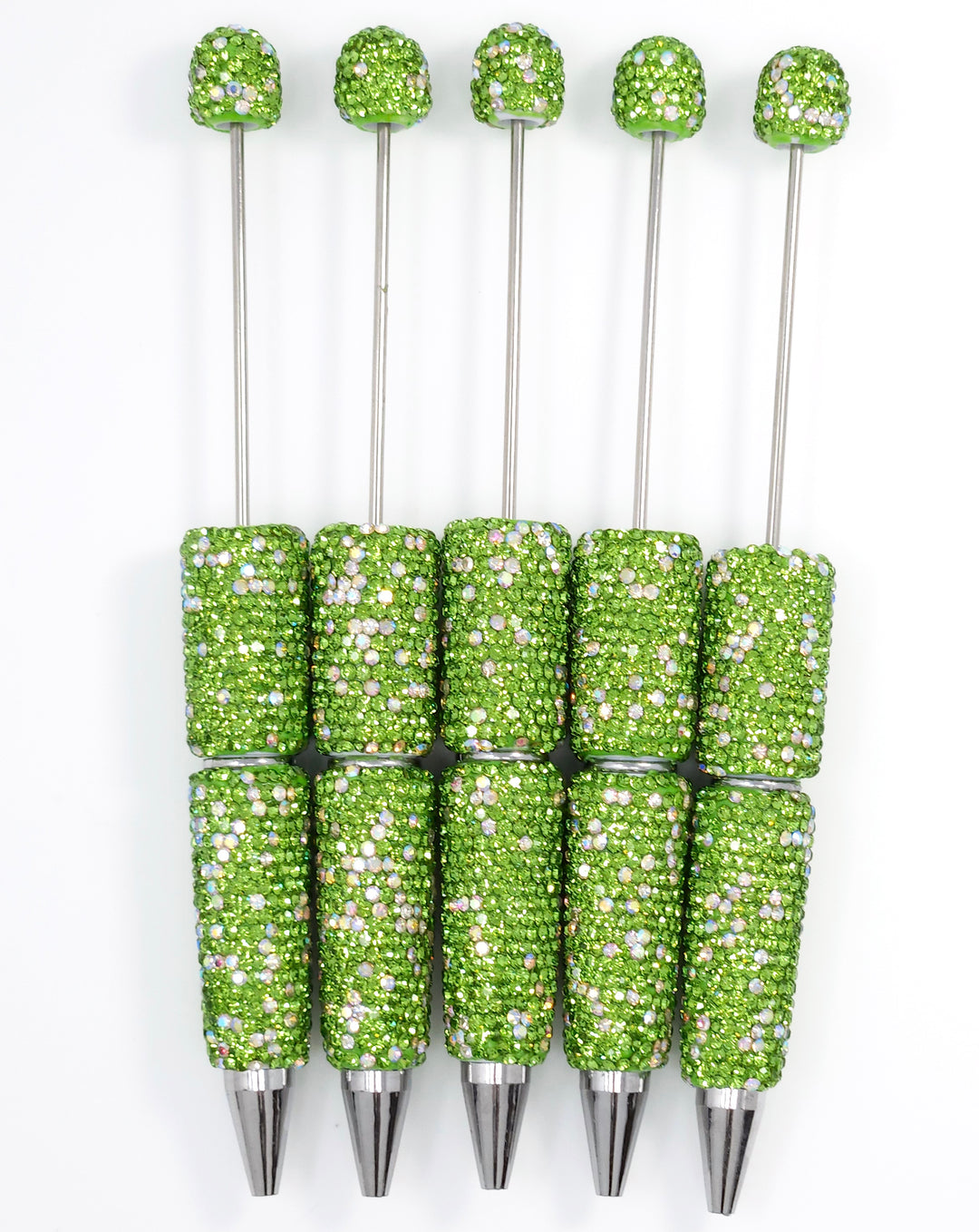 Lime Green Sparkle Full Rhinestone Beadable Diamond Pen