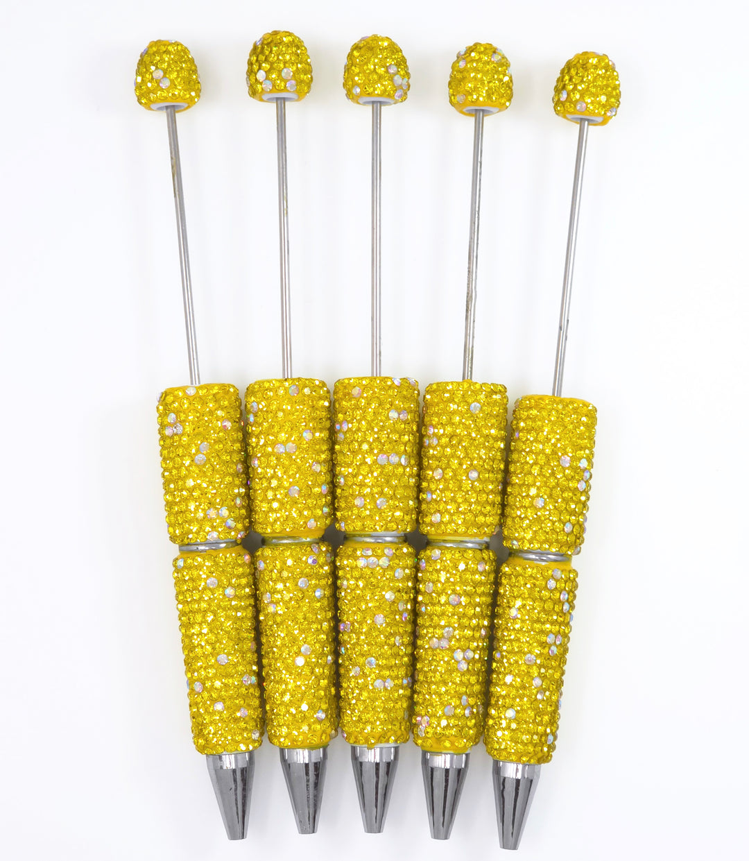 Yellow Sparkle Full Rhinestone Beadable Diamond Pen