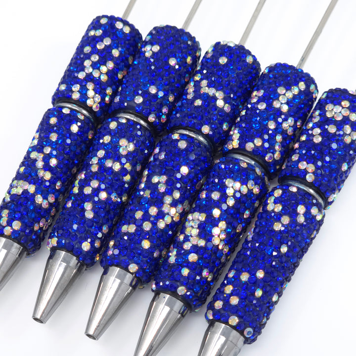 Royal Blue Sparkle Full Rhinestone Beadable Diamond Pen