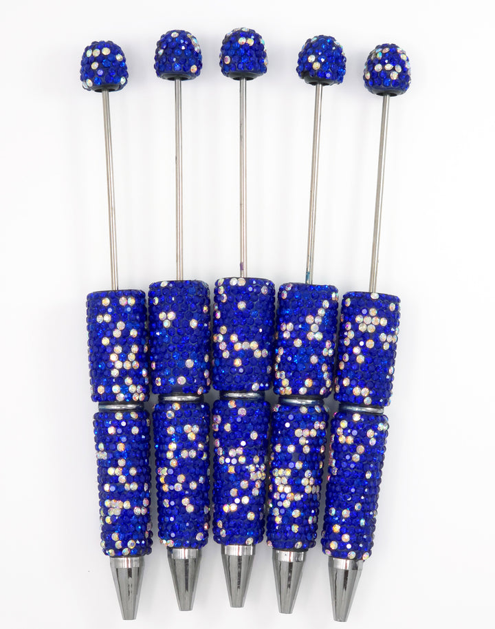 Royal Blue Sparkle Full Rhinestone Beadable Diamond Pen