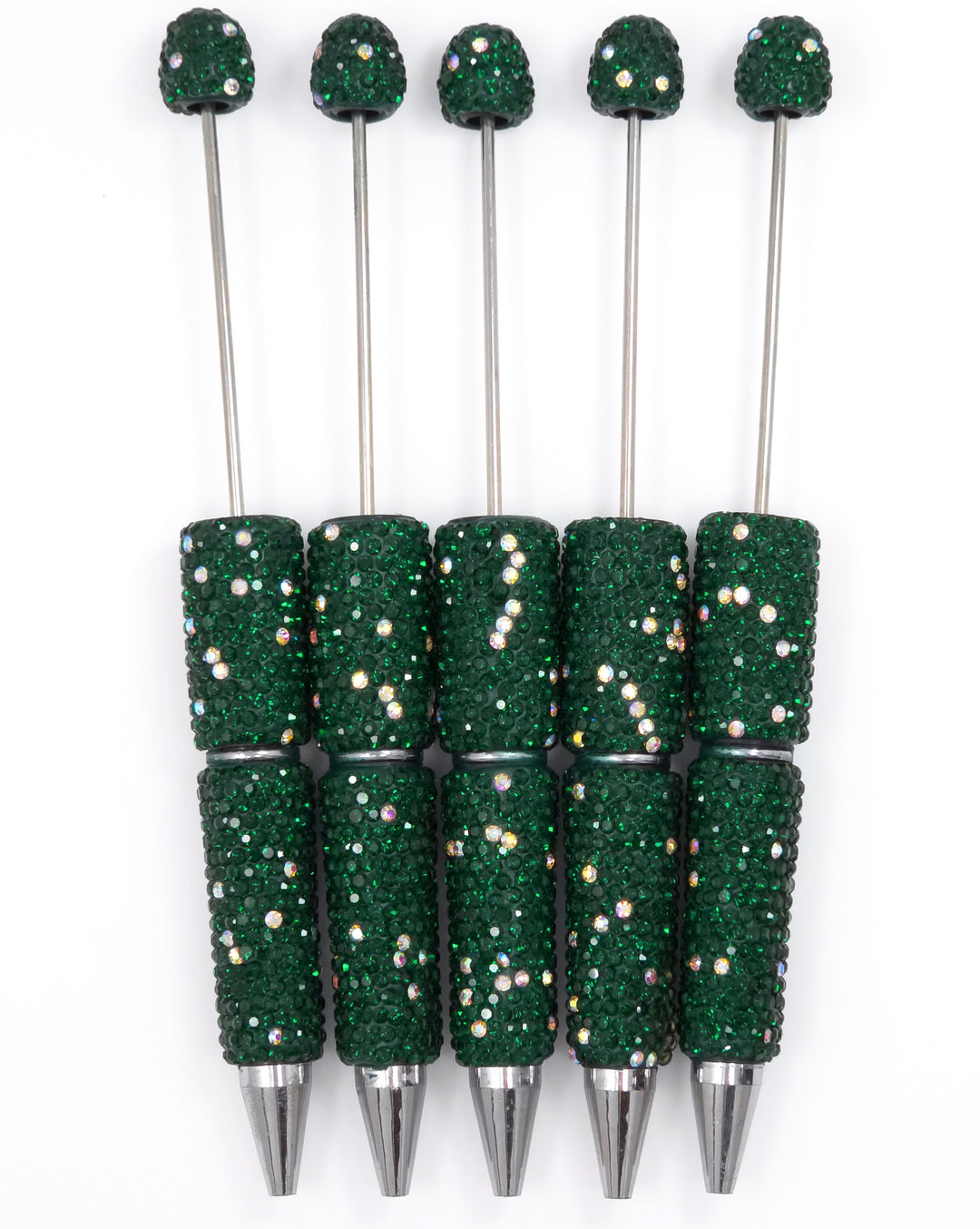 Forest Green Sparkle Full Rhinestone Beadable Diamond Pen