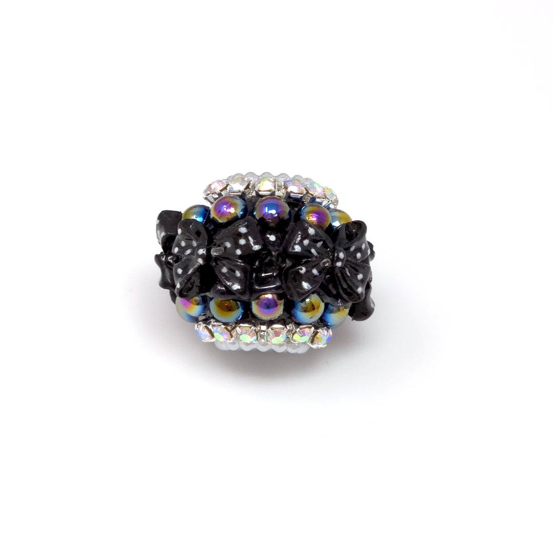 22mm Assorted Color Jewels, Bows & Pearls Acrylic Rondelle Beads